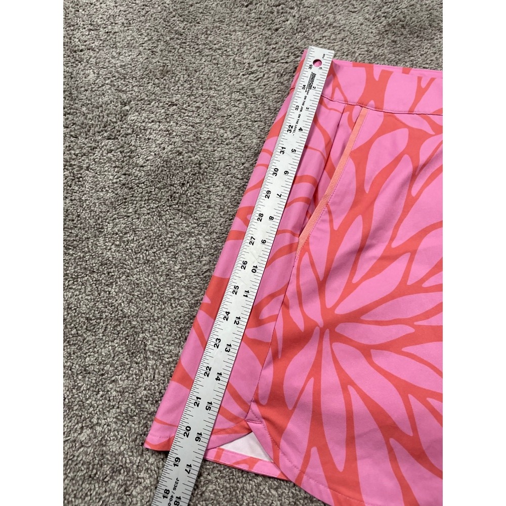 Vineyard Vines Skort Womens 8 Skirt Pink Orange Floral Golf Athletic Tropical - Picture 7 of 10